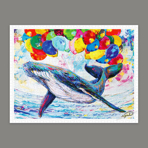 Pintoo H3513 Floating Whale - 1200 Piece Jigsaw Puzzle by NiJiSuKe