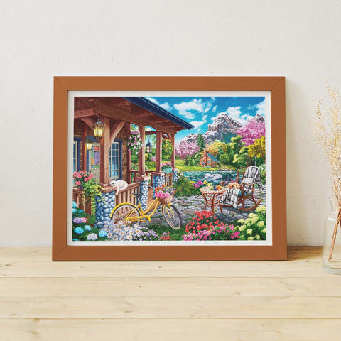 Pintoo H3518 Colourful Lake House by Image World - 1200 Piece Jigsaw Puzzle