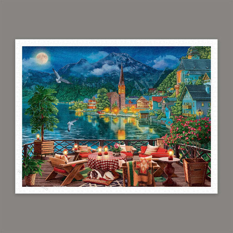 Pintoo H3519 Evening by the Lake in Hallstatt by Image World - 1200 Piece Jigsaw Puzzle