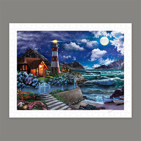 Pintoo H3565 Lighthouse in the Night by Image World - 300 Piece Jigsaw Puzzle