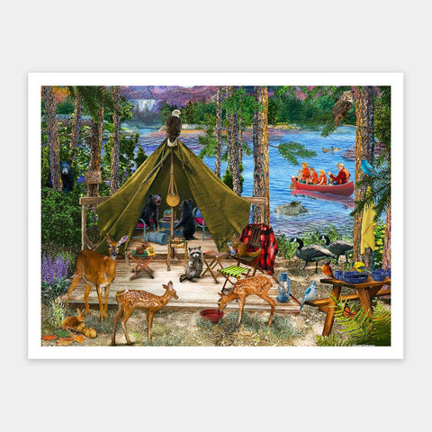 Pintoo H3567 Friends and Family - 1200 Piece Jigsaw Puzzle by Bigelow Illustrations
