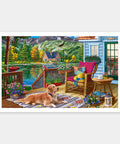 Pintoo H3610 Terrace Near the Mountain Lake by Image World - 1000 Piece Jigsaw Puzzle