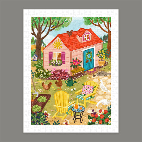 Pintoo H3639 Whimsy Garden House by Olivia Gibbs - 300 Piece Jigsaw Puzzle