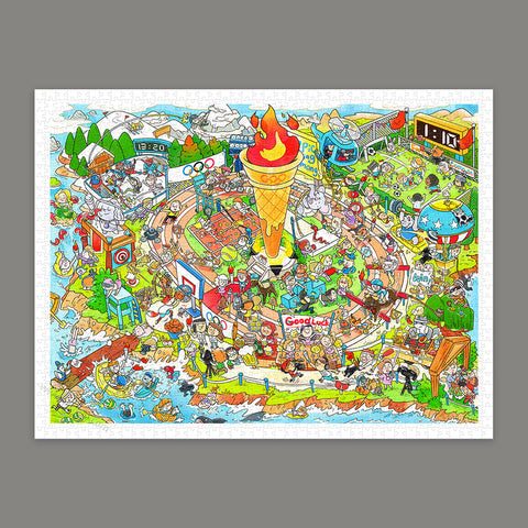 Pintoo H3697 The Burning Olympic Flame - 1200 Piece Jigsaw Puzzle
