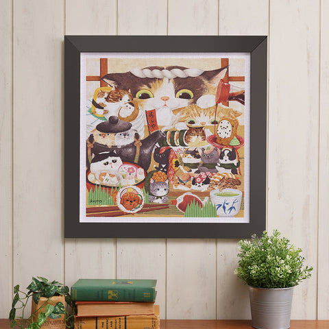 Pintoo H3875 Cat Sushi Shop - 900 Piece Jigsaw Puzzle by Keyto