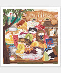 Pintoo H3876 Cat Ice Cream Shop - 900 Piece Jigsaw Puzzle by Keyto