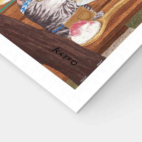 Pintoo H3876 Cat Ice Cream Shop - 900 Piece Jigsaw Puzzle by Keyto