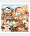 Pintoo H3877 Cat Oden Shop - 900 Piece Jigsaw Puzzle by Keyto