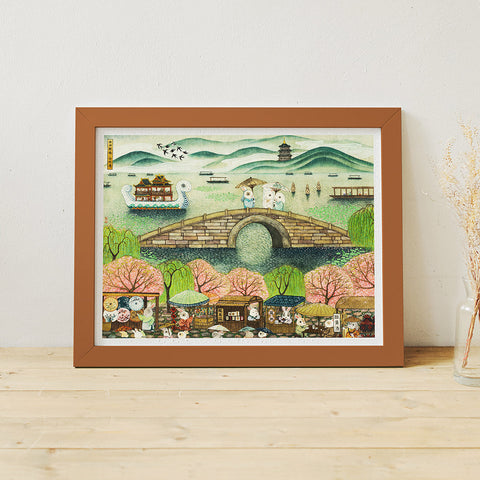 Pintoo H3917 Broken Bridge Of West Lake - Legend Of The White Snake - 1200 Piece Jigsaw Puzzle by Cheng Jingjinn