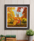 Pintoo H3933 Walking in Autumn - 900 Piece Jigsaw Puzzle by Luna