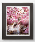 Pintoo H3956 Cat among Flowers - 500 Piece Jigsaw Puzzle by Lazy Spring