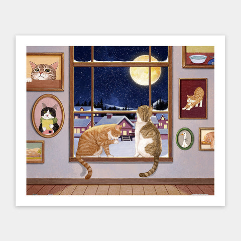 Pintoo H4085 The Full Moon and Cats - 500 Piece Jigsaw Puzzle by Myowntime
