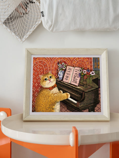 3D-JP - Cat at the Piano - Showpiece 500 Pieces [H4131] - NEWNEW