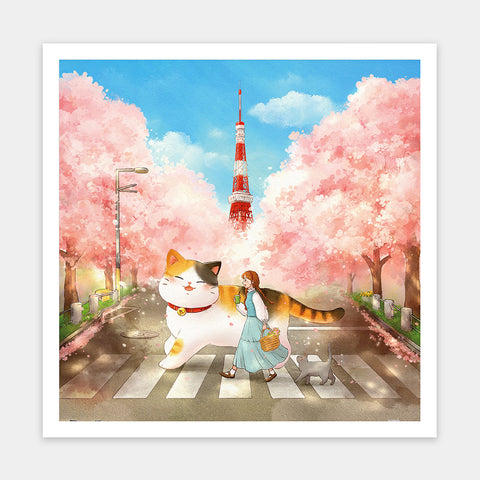 Pintoo - Into the Cherry Blossom - Showpiece 900 Pieces [H4223] - Limduey