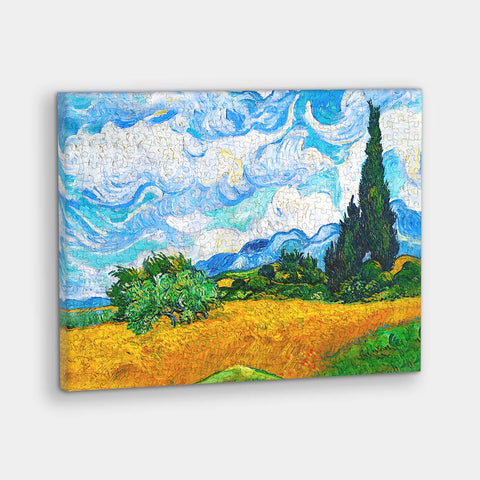 Pintoo HN1307 Wheat Field with Cypresses - 366 Piece Jigsaw Puzzle by Vincent van Gogh
