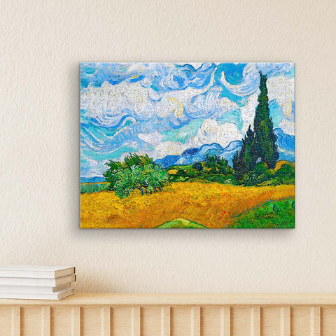 Pintoo HN1307 Wheat Field with Cypresses - 366 Piece Jigsaw Puzzle by Vincent van Gogh