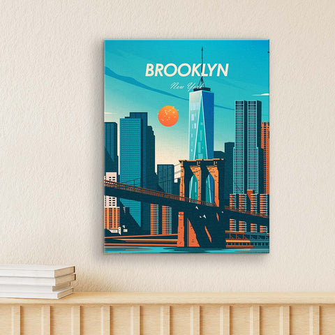Pintoo HN1402 Days in New York by Studio Inception - Brooklyn - 366 Piece Jigsaw Puzzle