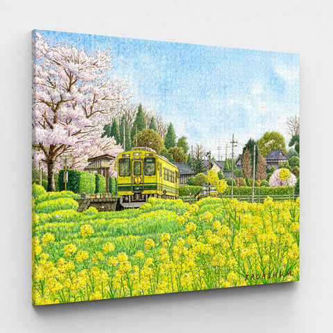 Pintoo HN1419 Rapeseed Blossoms In Full Bloom - 2176 Piece Jigsaw Puzzle by Tadashi Matsumoto
