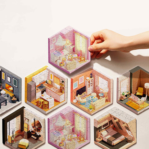 Pintoo HX1164 Cozy Corner - Wall Tile Puzzle Set Jigsaw Puzzle