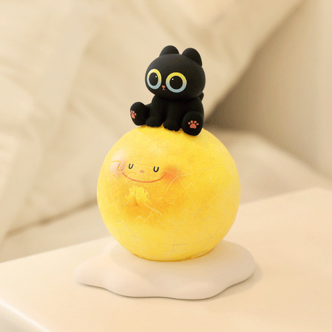 Pintoo J1171 Moomoon on the Moon - Puzzle Sphere Light Jigsaw Puzzle by Little Oil Art