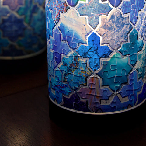 Pintoo JB1005 Colored Glazed Tiles - Puzzle Table Lamp Jigsaw Puzzle