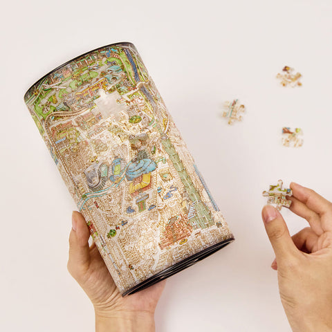 Pintoo JB1016 Taipei Map - Puzzle Table Lamp Jigsaw Puzzle by Tom Parker