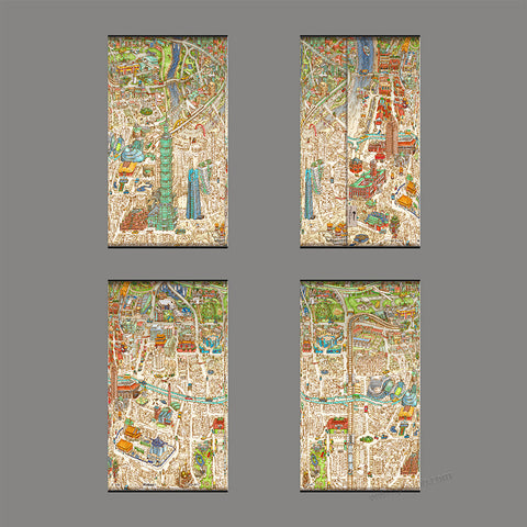 Pintoo JB1016 Taipei Map - Puzzle Table Lamp Jigsaw Puzzle by Tom Parker