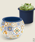 Pintoo K1104 Retro Tiles - Flower Pot Jigsaw Puzzle