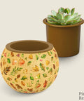 Pintoo K1105 Elegant Green - Flower Pot Jigsaw Puzzle