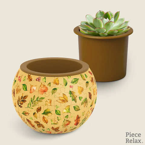 Pintoo K1105 Elegant Green - Flower Pot Jigsaw Puzzle