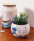 PieceRelax - The Great Wave of Kanagawa - Puzzle Planter [K1154] - Hokusai
