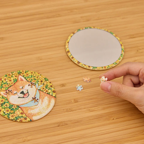Pintoo PA1003 Smile Shiba - Puzzle Mirror Jigsaw Puzzle by Cotton Lion