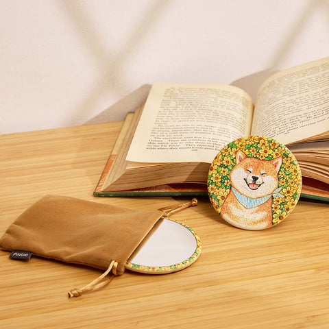 Pintoo PA1003 Smile Shiba - Puzzle Mirror Jigsaw Puzzle by Cotton Lion