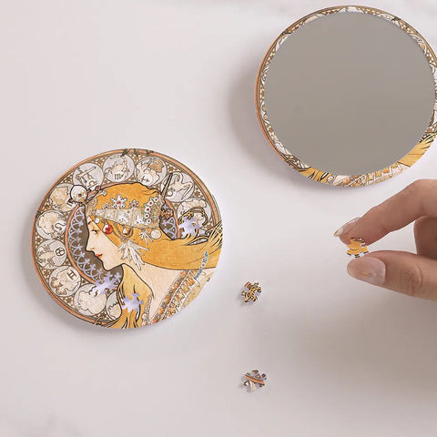 Pintoo PA1021 Zodiac - Puzzle Mirror Jigsaw Puzzle by Alphonse Mucha
