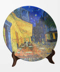 Pintoo PL1004 Cafe Terrace at Night - 3D Puzzle Plate Jigsaw Puzzle by Van Gogh