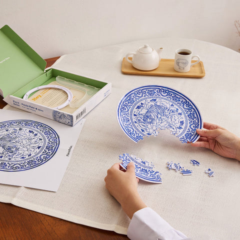 Pintoo PL1010 Tiger of Fortune - 3D Puzzle Plate Jigsaw Puzzle