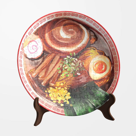 Pintoo PL1012 Soy Sauce Chashu Ramen - 3D Puzzle Plate Jigsaw Puzzle