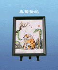 Pintoo Q1068 Blessed Silly Tigers 640 Blind Box - 8 x 80 Piece XS Jigsaw Puzzle by Alexander the Fat Tiger