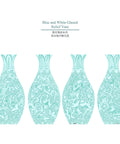 Pintoo S1036 Glazed Relief Vase - 3D Puzzle Vase Jigsaw Puzzle by Blue and White