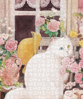Pintoo U1051 A Cat in the Rose Garden - 1008 Piece Jigsaw Puzzle by Jina