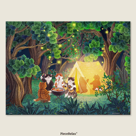 Pintoo U1057 Camping Holiday - 1008 Piece Jigsaw Puzzle by Nyangsongi
