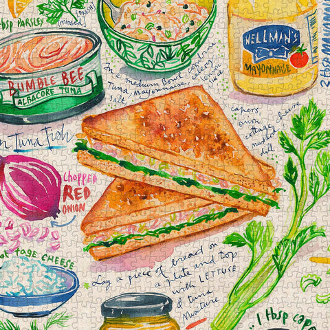 Pintoo U1082 Tuna Salad Sandwich - 1008 Piece Jigsaw Puzzle by Lucile Prache