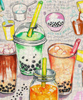 Pintoo U1083 Bubble Tea - 1008 Piece Jigsaw Puzzle by Lucile Prache