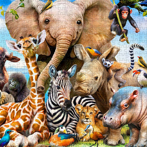 Pintoo U1087 Africa Smile - 1008 Piece Jigsaw Puzzle by Howard Robinson