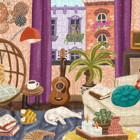 Pintoo U1092 Boho Interior - 1008 Piece Jigsaw Puzzle by Olivia Gibbs