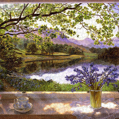 Pintoo U1132 PieceClicks - 1008 Piece - The First Bluebells by Stephen Darbishire