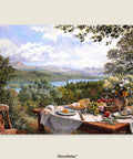 Pintoo U1133 PieceClicks - 1008 Piece - Summer Lunch Overlooking The Lake by Stephen Darbishire