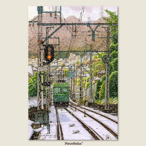 Pintoo U1143 PieceClicks - 504 Piece - The First Snowfall by Tadashi Matsumoto