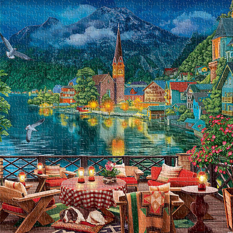 Pintoo U1150 PieceClicks - 1008 Piece - Evening by the Lake in Hallstatt by Image World