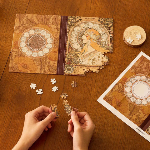 Pintoo YA1056 Zodiac by Alphonse Mucha - A5 Book Cover